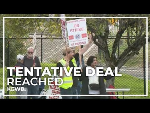 Boeing workers on picket line react to tentative deal