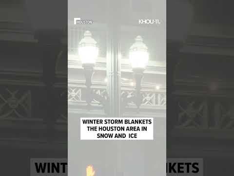 The Houston area was blanketed with snow and ice during a winter storm