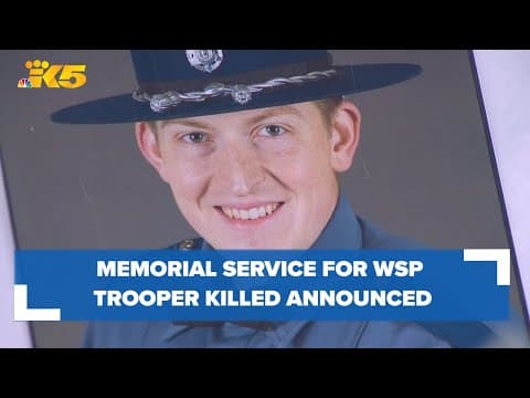 Memorial service for Washington State Patrol trooper killed on the job to be held March 12