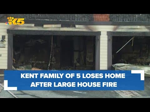 BREAKING: Kent family escapes large house fire