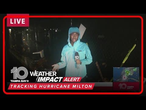 Rain picks up in Hernando Beach ahead of Hurricane Milton