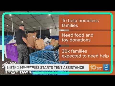 Metro Ministries opens its Holiday Tent to help Tampa Bay area families in need