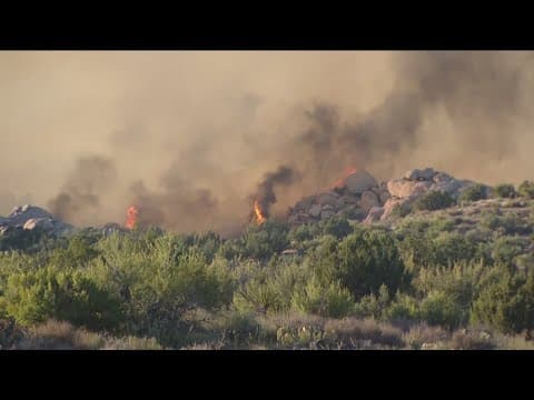 Evacuation order lifted for McCain fire in Boulevard near I-8