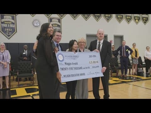 Math teacher at Frederick High School surprised with the Milken Educator Award | Get Uplifted