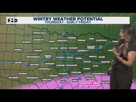 DFW Weather: Latest forecast and timeline for snow potential