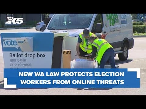 New Washington state law protects election workers from online threats