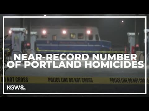 Number of homicides in Portland nears a new record just before the holidays