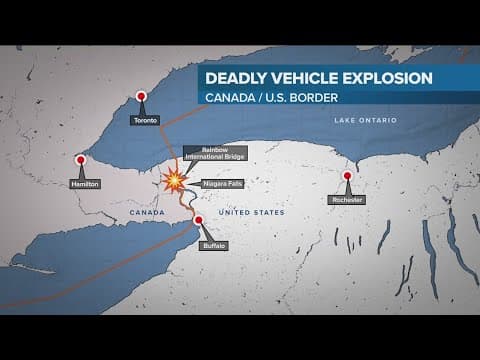 NY governor says no sign of terrorism in car crash, explosion at Rainbow Bridge border crossing