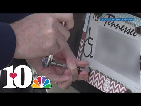 License plate for people with disabilities