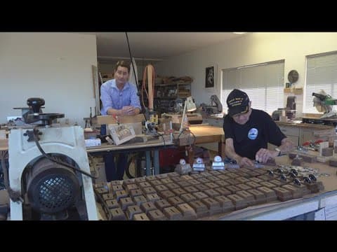 World War II Veteran makes handmade gifts for Vietnam Veterans