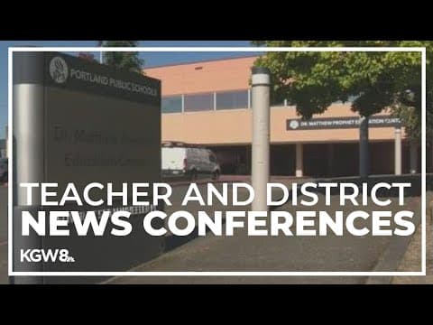 Portland teachers, school district each hold news conferences on day 4 of strike