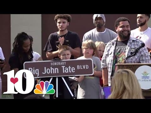 Knoxville dedicates street sign honoring local boxing champion Big John Tate