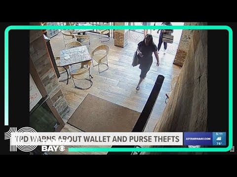 Tampa police warn about spike in wallet, purse thefts