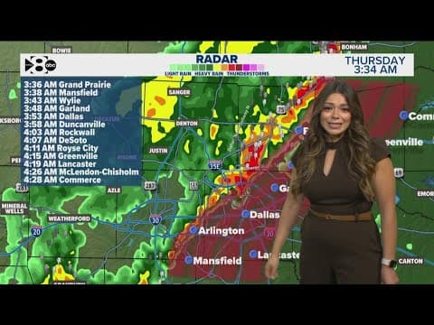 DFW Weather: Thunderstorms roll through North Texas, latest updates