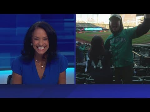 Fans react to Suárez's home run at T-Mobile Park watch party