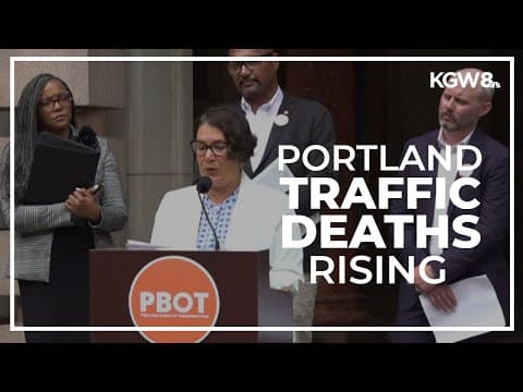 Portland leaders hold news conference to address surge in traffic deaths