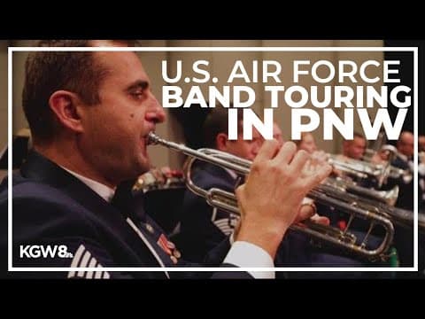 U.S. Air Force band touring in the Pacific Northwest