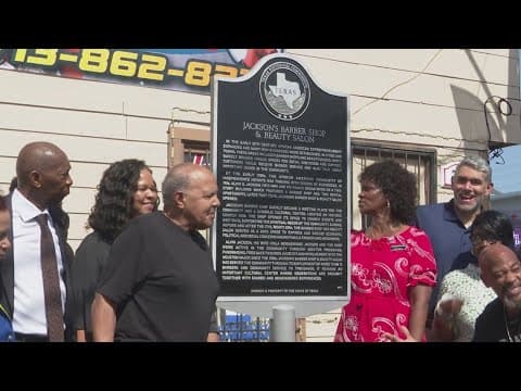 Jackson's Barber Shop & Beauty Salon in Houston's Independence Heights given historic designation