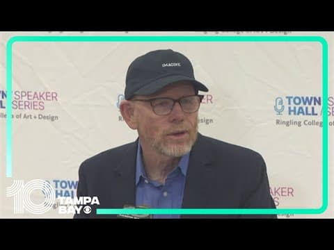 Oscar-winning director and producer Ron Howard talks about the impact of wildfires on the entertainm