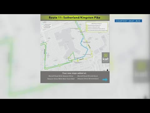 KAT makes changes to a few routes starting June 2