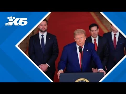 Trump addresses nation after Iran strikes