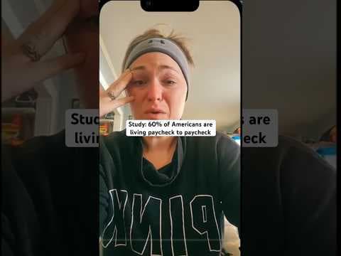 How many Americans are living paycheck to paycheck? #news #money #holidays #economy #poverty #study