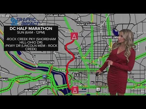 Road closures: DC Half Marathon