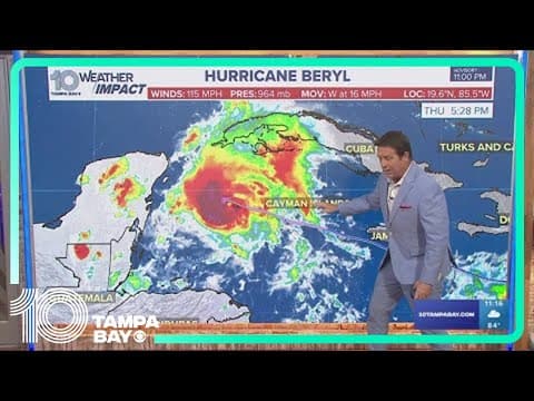 Tracking the Tropics: Hurricane Beryl strengthens to Category 3 storm as it moves toward Mexico