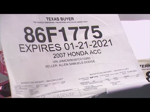 Texas bill aimed at eliminating paper license plates to take effect July 1