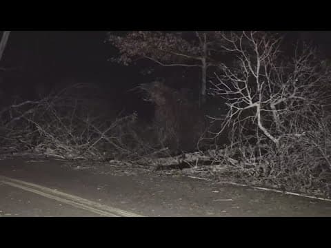 Aaron describes what he saw while driving into Morgan County after a tornado touched down in the are