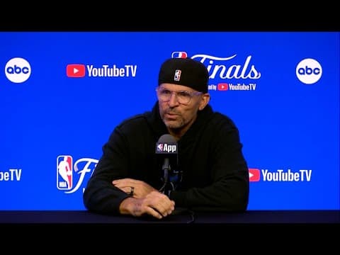 Dallas Mavericks coach Jason Kidd pre-game press conference NBA Finals Game 1