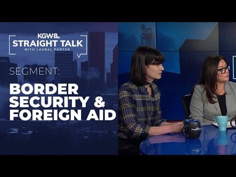 US lawmakers from both parties discuss new border security and foreign aid bill