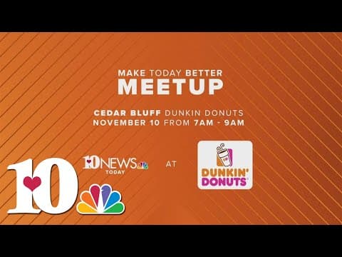 Abby and Mike meet viewers at Dunkin'!