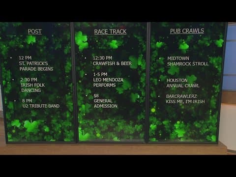 St. Patrick's Day celebrations in Houston this weekend