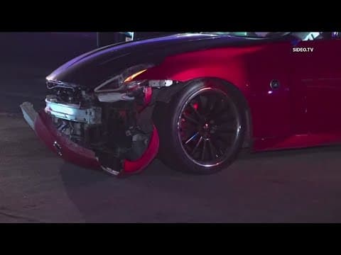 Person accused of street racing crashes after police chase