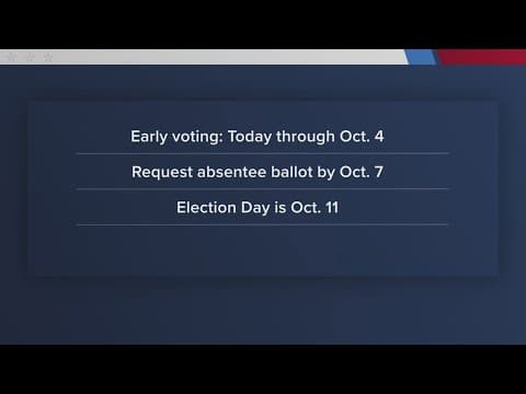Early voting underway in Louisiana ahead of Oct. 11 elections