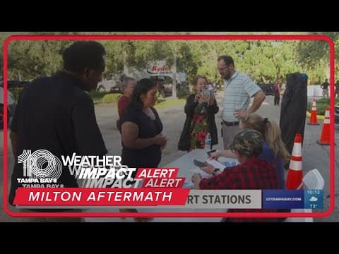 St. Pete reopens comfort stations after Hurricane Milton
