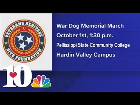 Memorial walk set for the weekend to honor war dogs