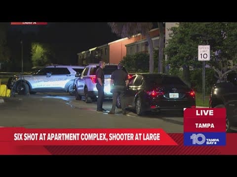 Police: 6 hospitalized after overnight shooting in Tampa