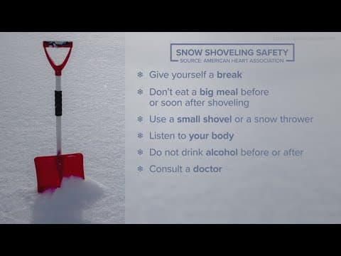Shoveling snow can increase your risk of a heart attack
