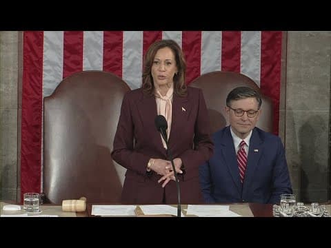 VP Harris, Congress certify Donald Trump as the next U.S. president