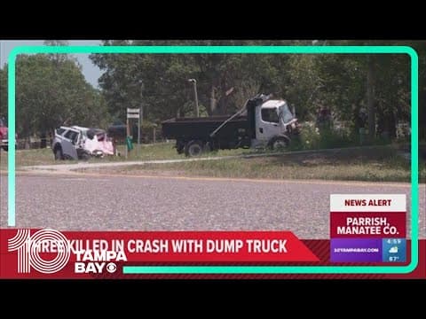 3 killed in Manatee County crash involving dump truck
