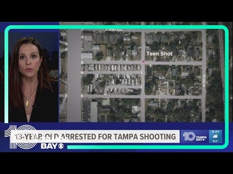 Tampa police: 13-year-old arrested after shooting 15-year-old