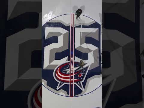 Blue Jackets unveil 25th anniversary logo on center ice #shorts