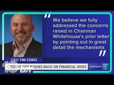 Citizens Insurance CEO pushes back on DeSantis' comments