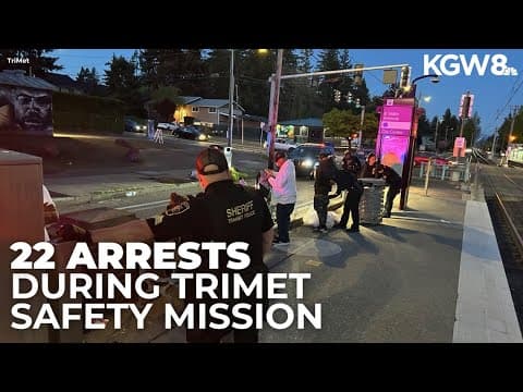 Several arrested during police safety mission on MAX Red Line