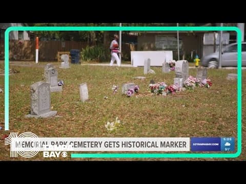 New historical marker honoring Memorial Park Cemetery