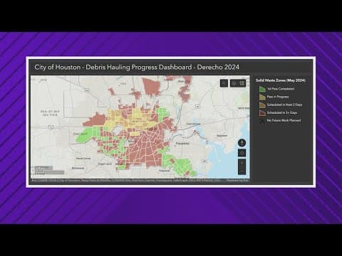 City of Houston launches interactive map to track debris pickup