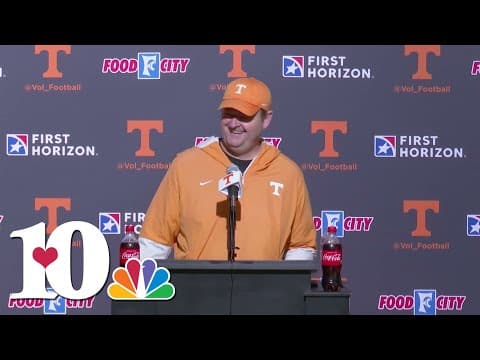 Coach Josh Heupel holds weekly presser ahead of homecoming game against UConn