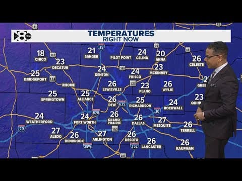 DFW Weather: Very cold temperatures as snow moves into parts of the southeast